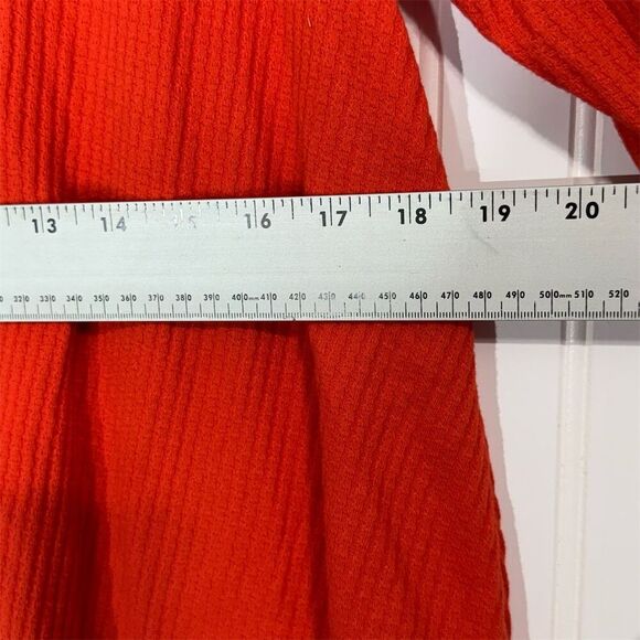 Free People Parisian Nights Red Lace Bell Sleeve Boho Top M NWT Romantic Western - Picture 8 of 9